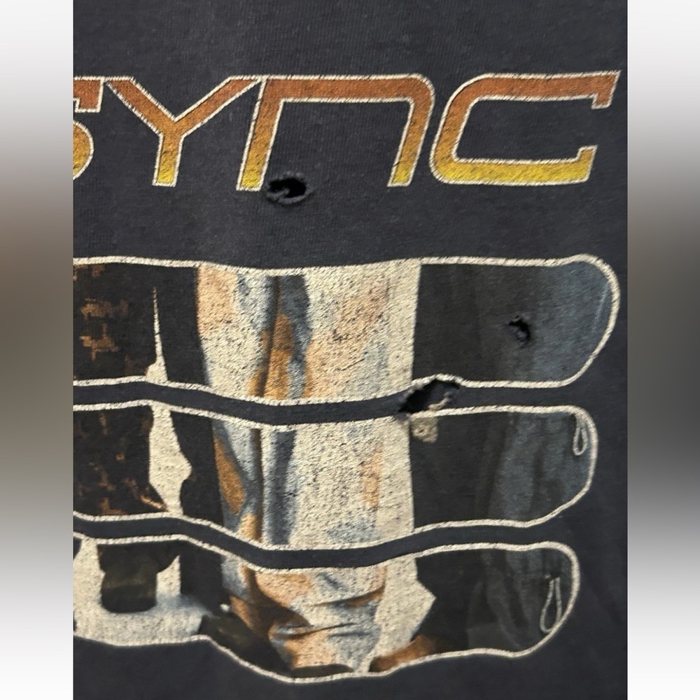 NSYNC VTG Y2K RARE❗️T Shirt Boy Band Tee Blue 2000s 90s Vintage Boy Band - Picture 14 of 16